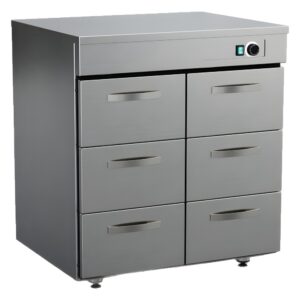 InoxBaltic Lämminvetolaatikosto, 6xGN-1/1-150, 800x650x900 mm