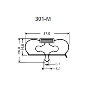 Oven tiiviste 90x207cm Infrico ABT202C